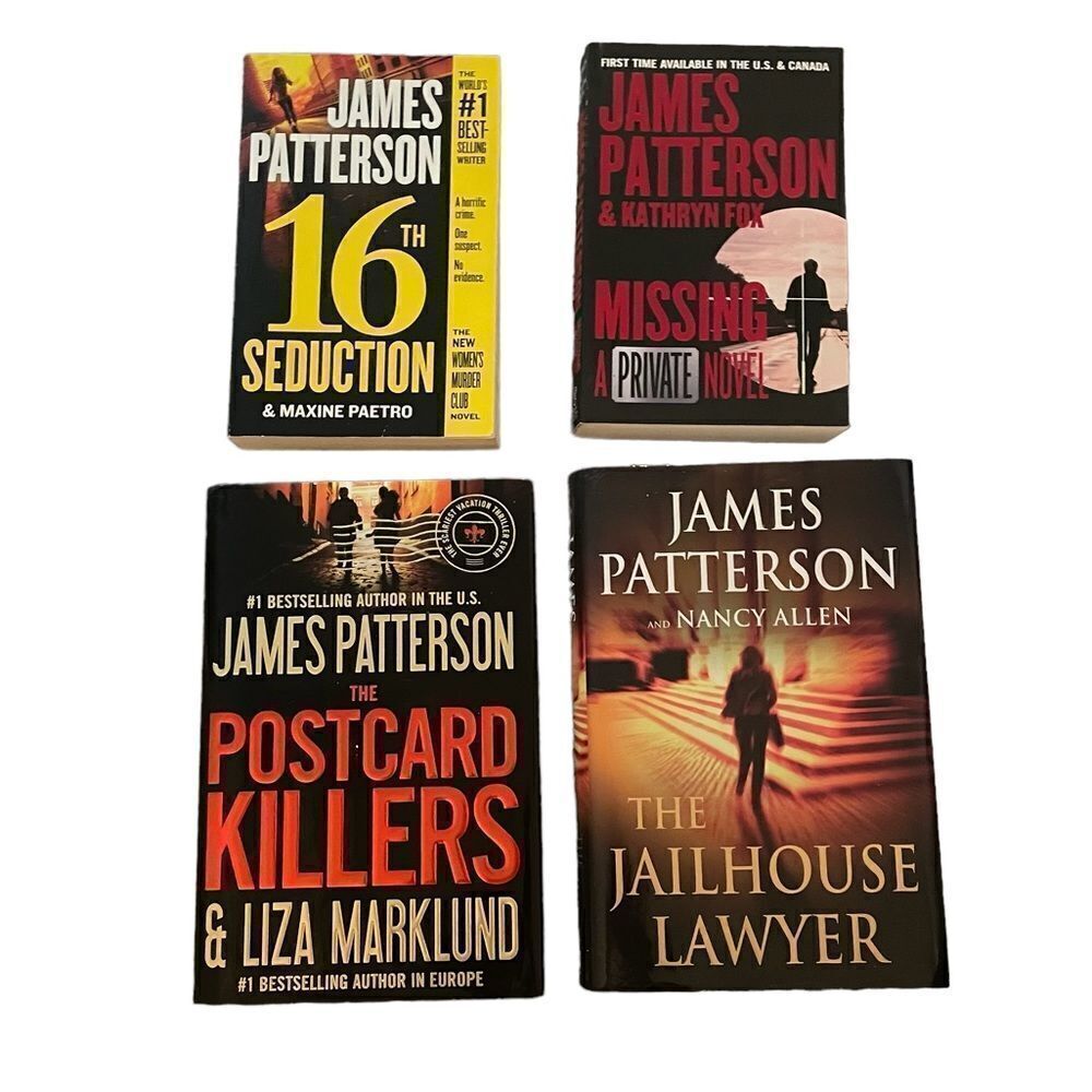 JAMES PATTERSON Books Set of 4 Books